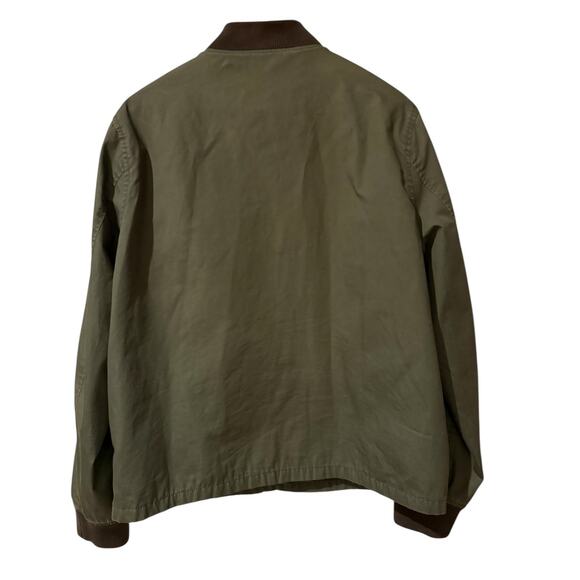 J Crew Everyday Bomber Jacket Olive Green M - Picture 3 of 5